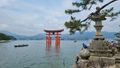 Fahrt zum Itsukushima-Schrein auf der Insel Miyajima.