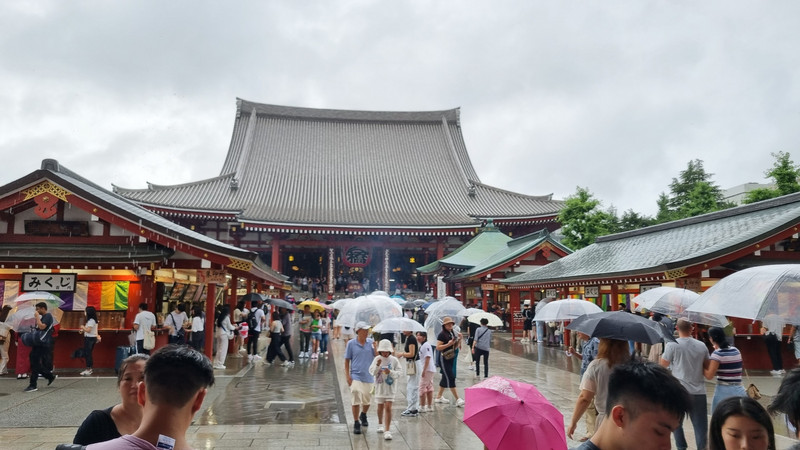 Besuch des Asakusa Schreins in Tokio.