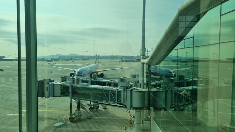 Mein Flugzeug der China Airlines für den Flug nach Taipeh.