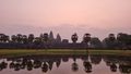 Sonnenaufgang in Angkor Wat.