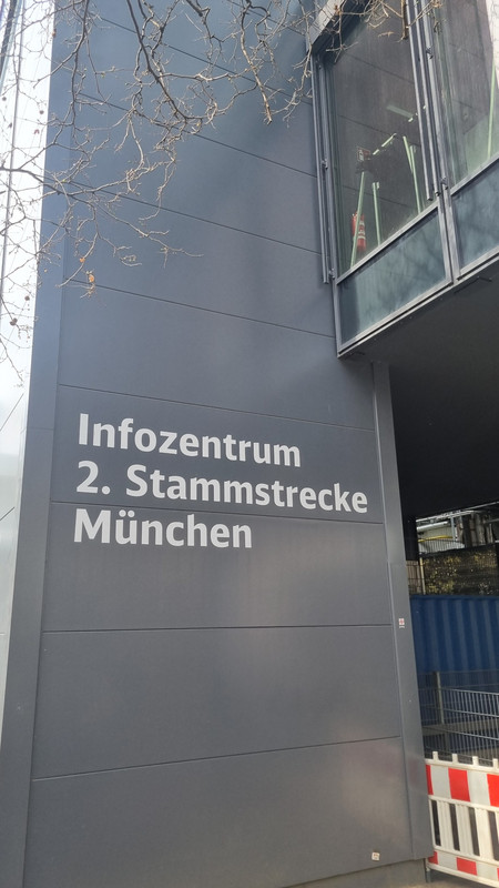 Informationszentrum zur 2. Stammstrecke.