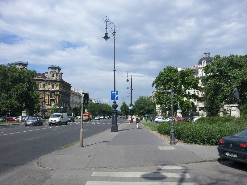 Der Andrassy ut-Boulevard am Kodaly korond-Platz
