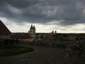 Blick von der Burg auf die Stadt - das Wetter hat sich etwas eingetruebt aber es hat nicht geregnet, anders als in Deutschland