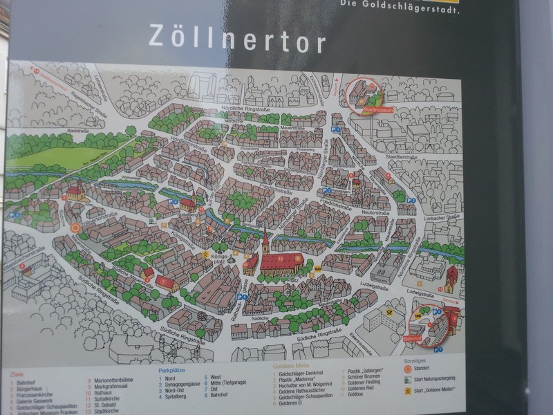Der Stadtplan am Zöllnertor.