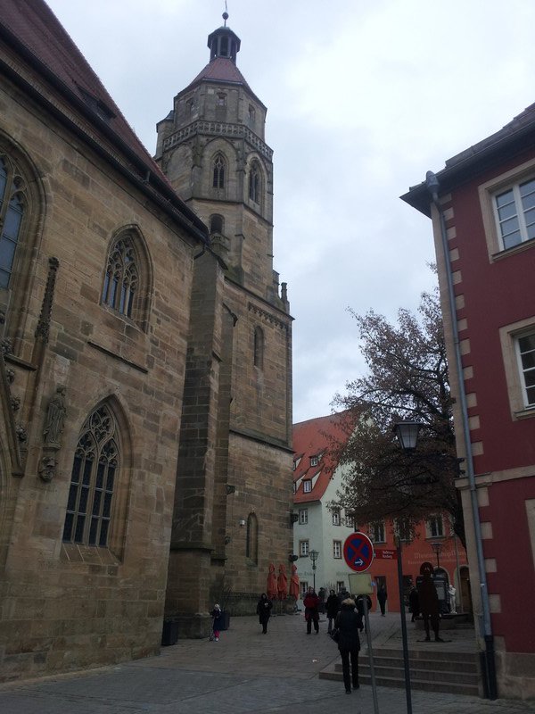 Die evangelische Kirche von außen.
