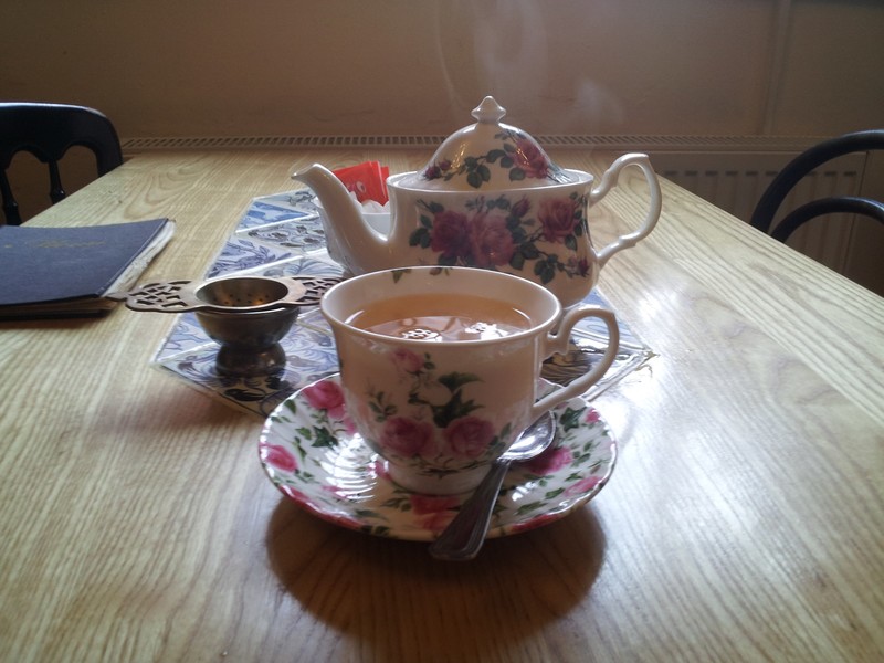 Tea time in Warwick.