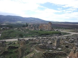 Die Ruinen von Volubilis.