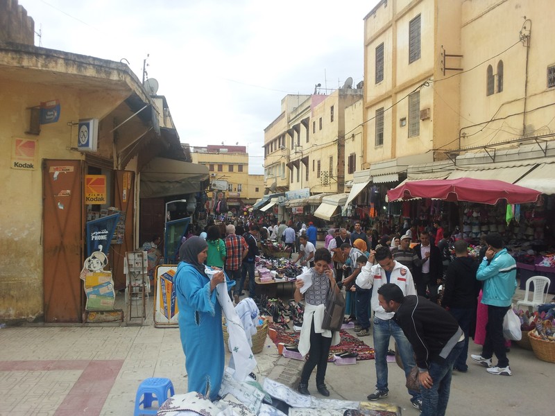 Marktstände in Meknes.