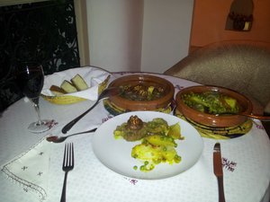 Marokkanisches Lammfleisch.