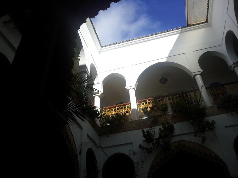 Innenhof meines Hotels in Rabat.