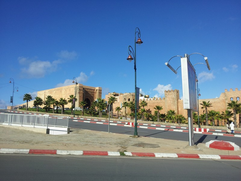Blick auf die Kasbah Oudaies von Rabat.