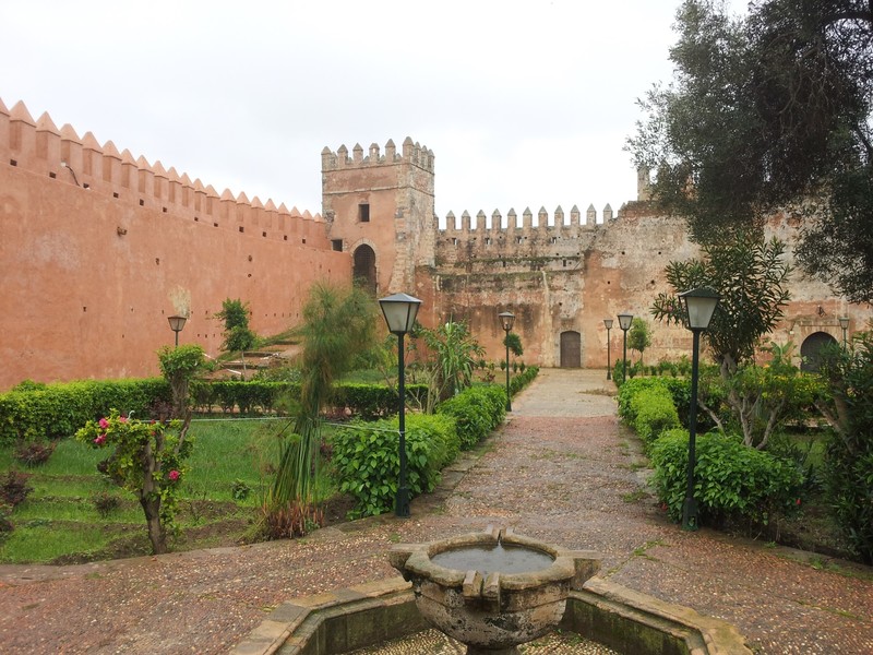 Andalusische Gärten in der Kasbah Oudaies.