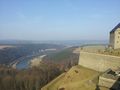 Blick von der Festung Königstein auf die Elbe.