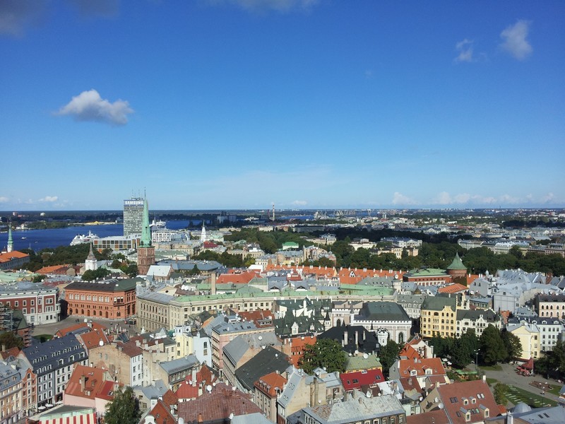 Blick auf die Altstadt von oben.