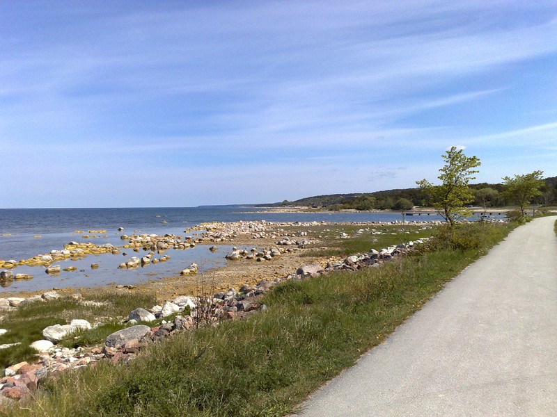 Unterwegs mit dem Rad auf Gotland.