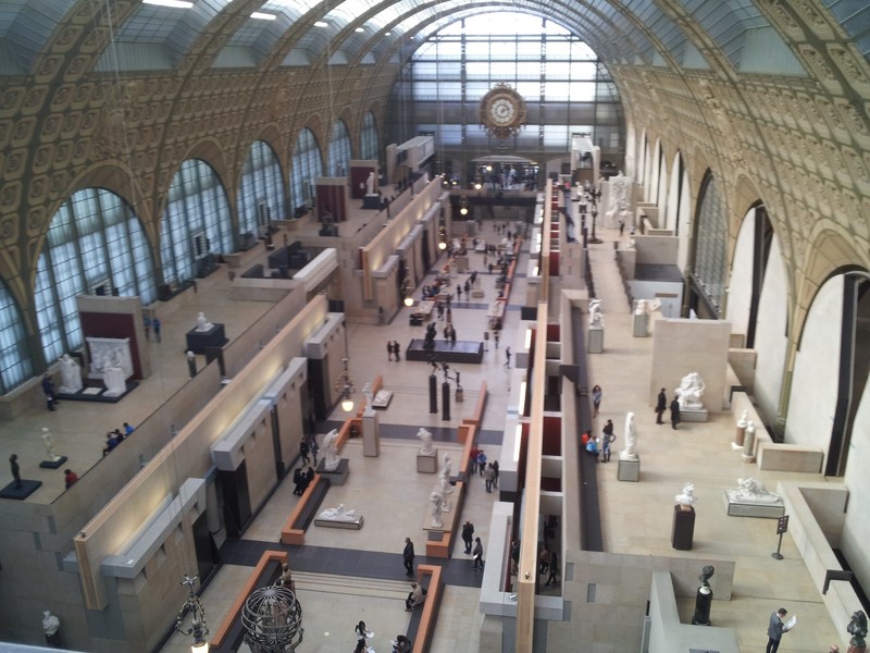 Musée d'Orsay ist in einem alten Bahnhof.