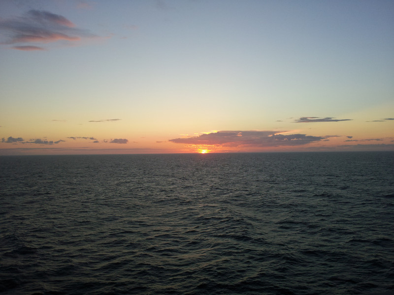 Sonnenuntergang auf der Ostsee.