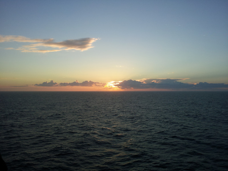 Sonnenuntergang auf der Ostsee.
