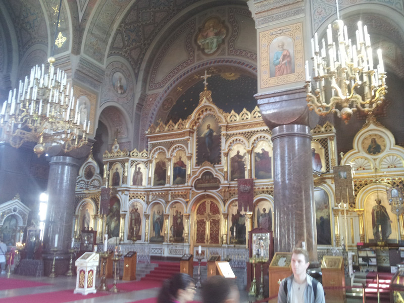 In der russischen Kirche.