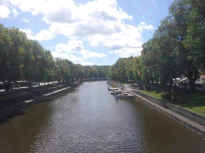 Am Fluss in Turku.