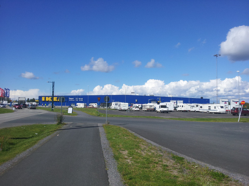 Das angeblich weltweit grösste Ikea-Geschäft in Haparanda-Tornio.