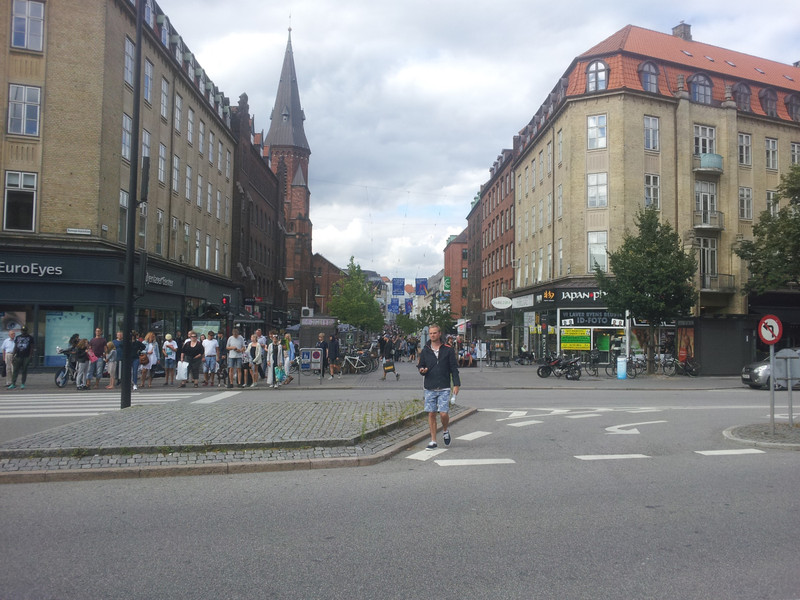 Blick Richtung Innenstadt von Aarhus.