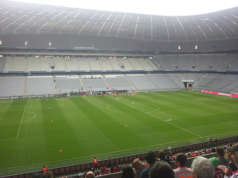 Öffentliches Training des FC Bayern in der Allianz Arena.