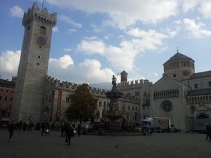 Piazza del Duomo in Trient.