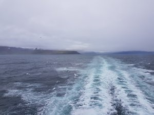 Abfahrt von Island.