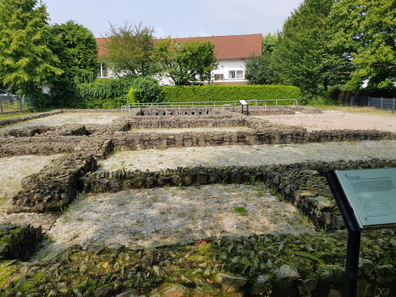 Ausgrabungsstätte der römischen Villa.