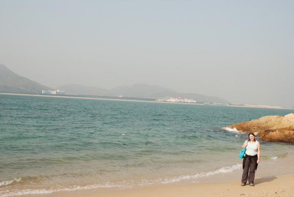 Leanne on Peng Chau Beach