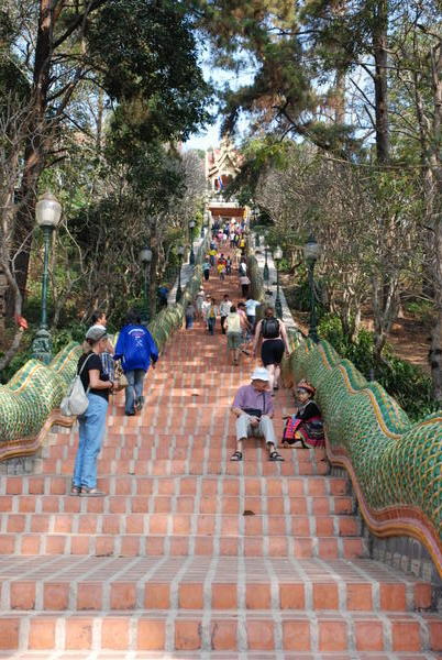 The stairs up to Doi Suttep