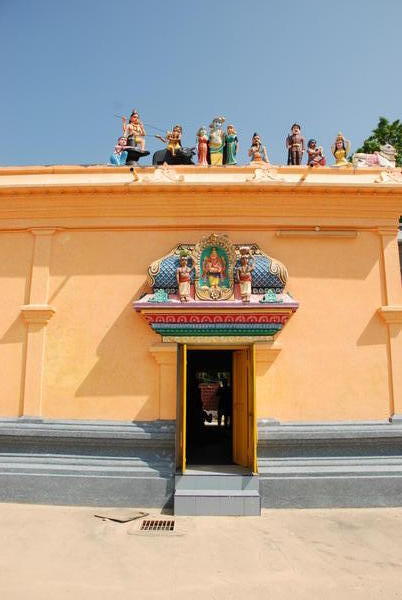 Top of Hindu temple.