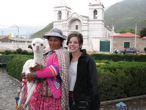 Me with baby llama