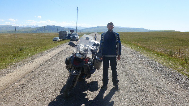 Ivan at Kyrgyz border