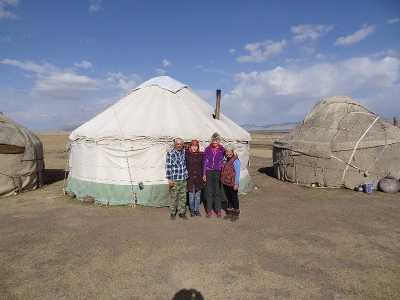 Group at Yurts
