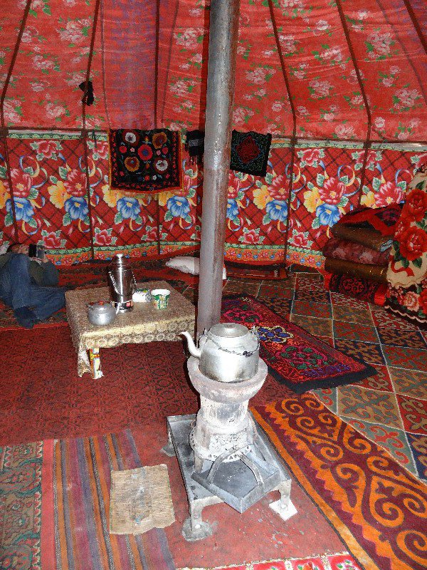 inside yurt
