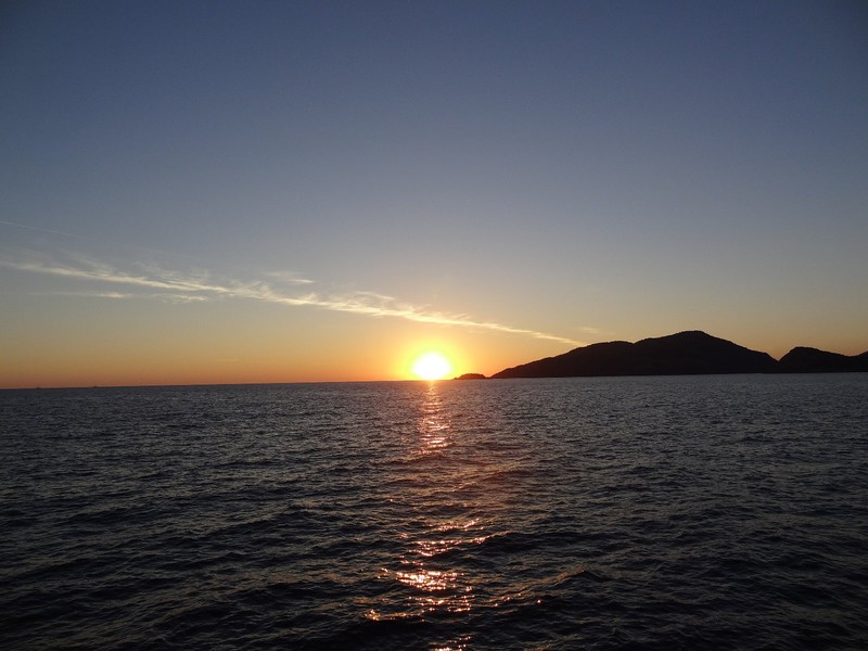 Sunset cruise on Agean