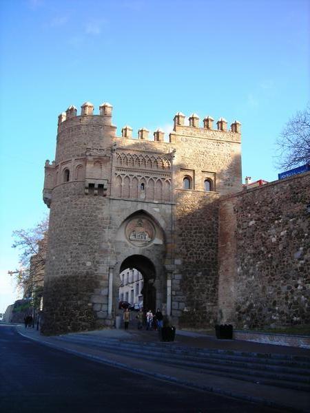 Old city wall and Gate of Toledo