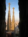 View at the top of Sagrada Familia