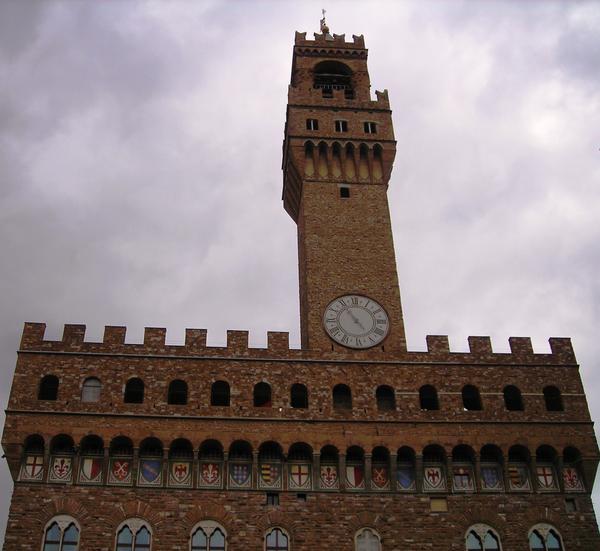Castle in square in Florence