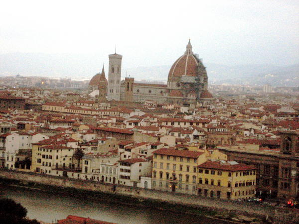 view from piazza michelangelo