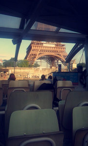 The Eiffel tower from the boat.
