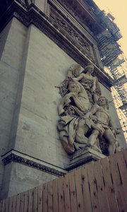 Look at the sculptures on the Arc!