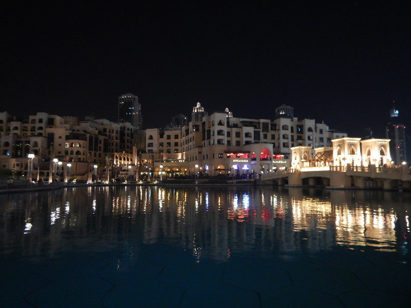 The view from outside the Dubai Mall