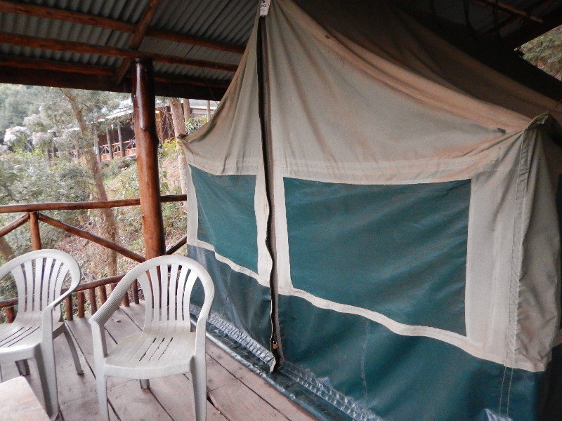 The tents at Bunyonyi