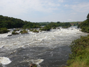 The river leading to the falls