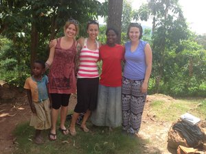Visiting Jane, one of the community chairpersons