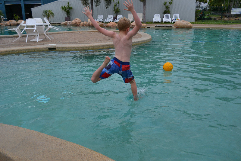 Dodgeball in Townsville pool