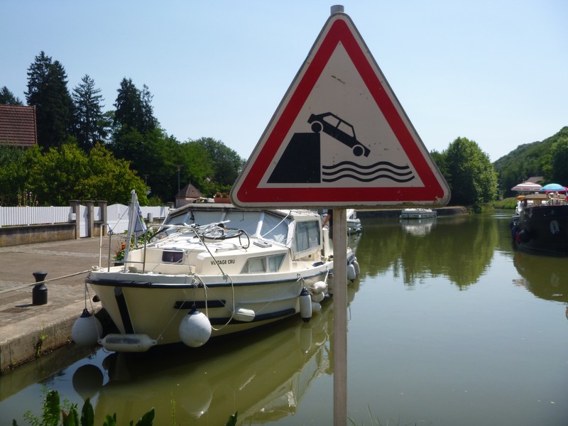 Do not drive into the water
